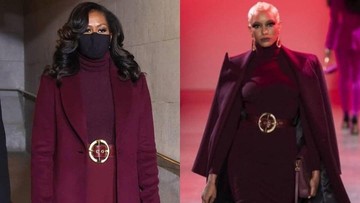 PROSES PENGERJAAN BUSANA MICHELLE OBAMA