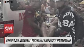 VIDEO: Dunia Bersimpati Atas Kematian Demonstran Myanmar