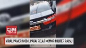 VIDEO:  Pamer Mobil Pakai Pelat Nomor Militer Palsu