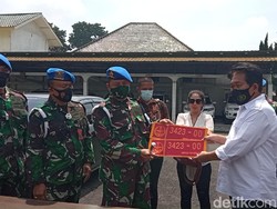 Denpom Bandung Jemput Wanita yang Pamer Pelat Dinas TNI Palsu