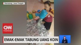 VIDEO: Viral, Emak-Emak Tabung Uang Koin