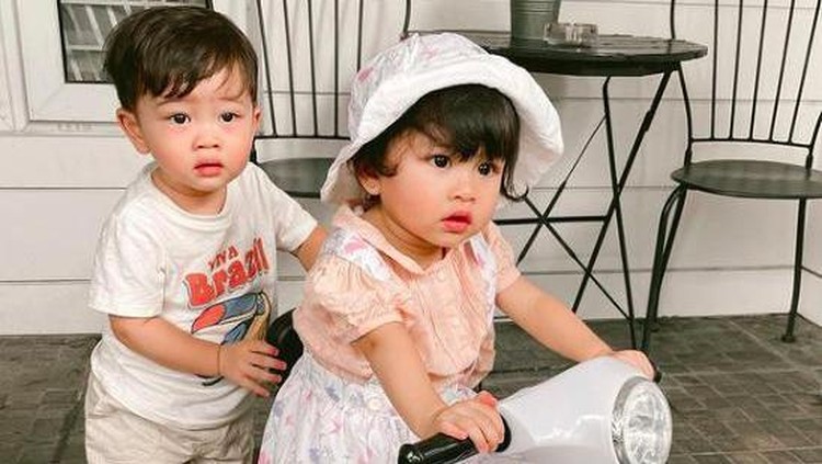Syahnaz Sadiqah dan anak kembarnya