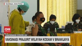 VIDEO: Vaksinasi Prajurit Wilayah Kodam V Brawijaya