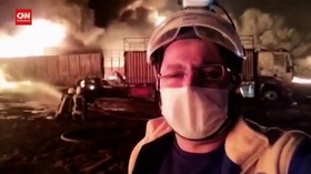 VIDEO: Serangan Rudal ke Suriah Picu Kebakaran Kilang Minyak