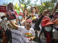 Pedemo Myanmar Gelar Flash Mob untuk Hindari Kekerasan Aparat