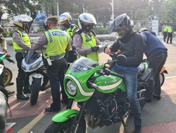 278 Motor Terjaring Razia Knalpot Bising di Monas