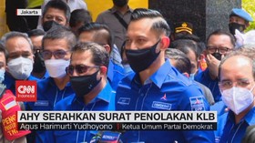 AHY Serahkan Surat Penolakan KLB ke Kemenkumham