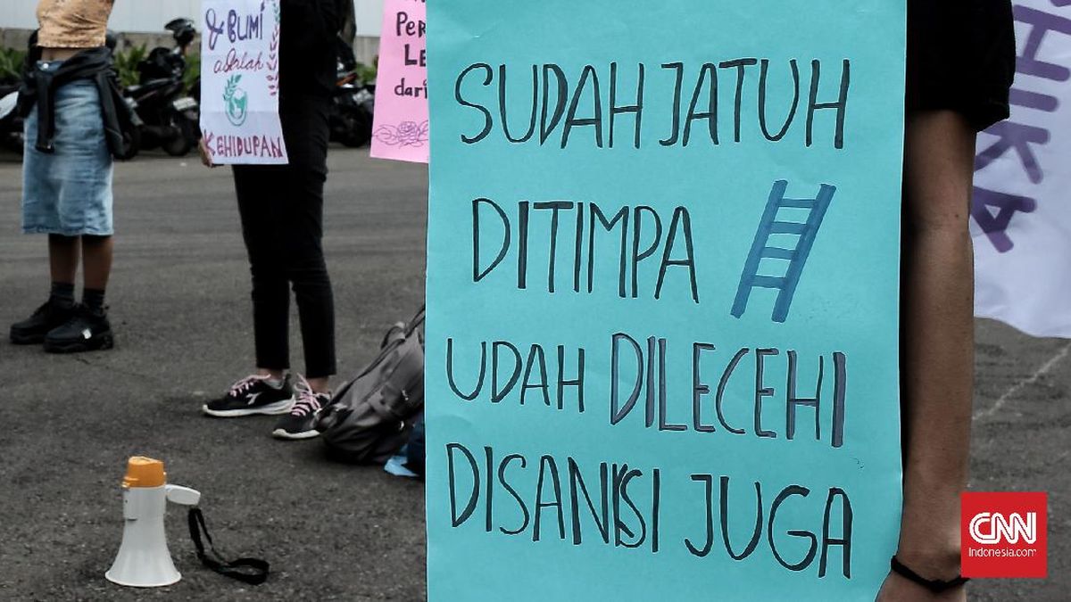 FOTO: Aksi Peringati Hari Perempuan Internasional di Jakarta
