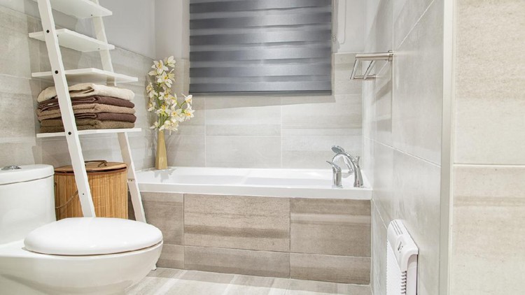 Modern bathroom in luxury house