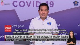 VIDEO: Satgas Covid-19 : Tidak Perlu Khawatir Vaksin Palsu