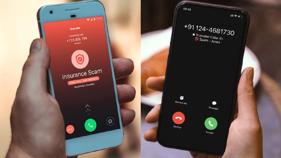 Ilustrasi telepon spam Truecaller
