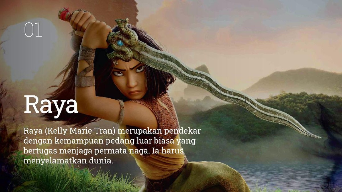 INTIP: Mengenal Karakter Film Raya and the Last Dragon