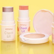 Makeup Glowing Natural dengan Emina Blush Stick and Highlighter Series