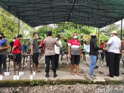 Timbulkan Kerumunan, Gantangan di Sidoarjo Dibubarkan
