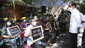 Jokowi Berharap Ulama Jateng Tak Terpapar Covid Usai Divaksin