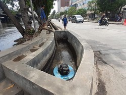 Kolam Olakan untuk Atasi Banjir Jl RE Martadinata Ancol Selesai Akhir Bulan