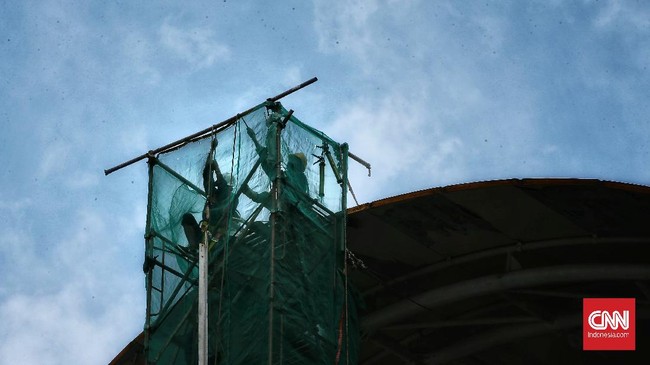 FOTO: Proyek Pembangunan LRT Kejar Target 2021