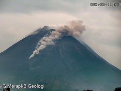 Tinggi Kubah Lava di Tengah Kawah Gunung Merapi Kini Capai 65 Meter