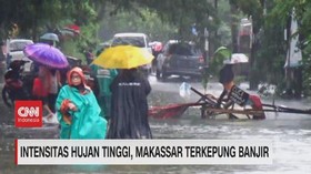 VIDEO: Intensitas Hujan Tinggi, Makassar Terkepung Banjir