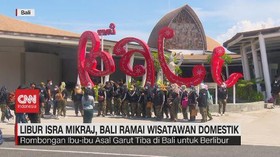 VIDEO; Libur Isra Mikraj, Bali Ramai Wisatawan Domestik