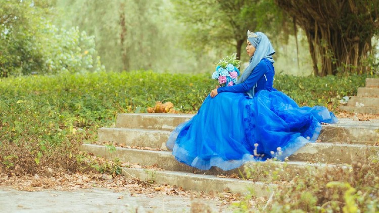 Wanita viral foto prewedding sendirian