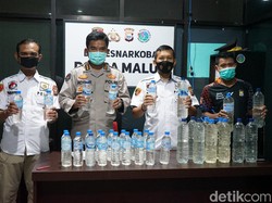 Polda Malut Gagalkan Penyelundupan Miras Cap Tikus dari Manado