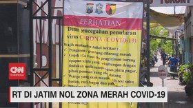 VIDEO: RT di Jatim Nol Zona Merah Covid-19