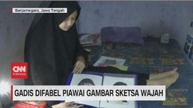 VIDEO: Gadis Difabel Piawai Gambar Sketsa Wajah
