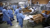 FOTO: Dihantam Varian Baru Corona, RS Brasil Nyaris Kolaps Hampir semua rumah sakit dan unit perawatan intensif (ICU) di Brasil tumbang akibat dihantam lonjakan kasus varian baru virus corona.