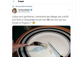 Pakar Etiket Dikritik Netizen Asia, Sebut Makan Nasi Harus Pakai Pisau