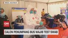 VIDEO: Calon Penumpang Bus Wajib Test Swab