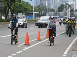 Heboh Peleton Road Bike Jalur Kanan, Bagaimana Aturan Bersepeda di DKI?