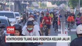 VIDEO: Kontroversi Tilang Pesepeda Keluar Jalur
