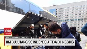 VIDEO: Tim Bulutangkis Indonesia Tiba di Inggris