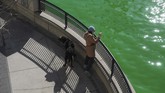 FOTO: Sungai di Chicago Jadi Hijau Jelang Hari St. Patrick Sungai Chicago berwarna hijau cerah setelah Walikota Lori Lightfoot mengurungkan pembatalan memberi warna jalur air tersebut akibat pandemi virus corona.