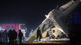 FOTO: Pesawat Antonov An-26 Milik Kazakhstan Jatuh, 4 Tewas