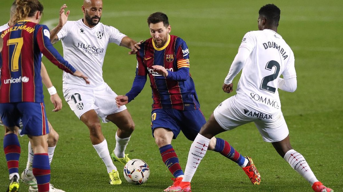 FOTO: Messi Gemilang, Barcelona Menang