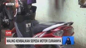 VIDEO: Maling Kembalikan Motor Curiannya