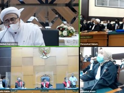 Bersikeras Hadir Langsung Bikin Sidang Habib Rizieq Memanas