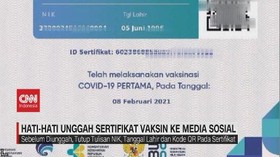 VIDEO: Hati-Hati Unggah Sertifikat Vaksin Ke Media Sosial