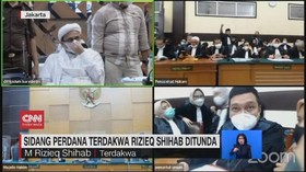 VIDEO: Sidang Perdana Terdakwa Rizieq Shihab Ditunda