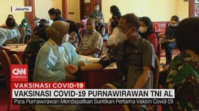 VIDEO: Vaksinasi Covid-19 Purnawirawan TNI AL
