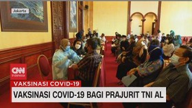 VIDEO: Vaksinasi Prajurit TNI AL Masih Dibawah 50%