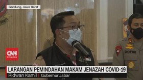 VIDEO: Ridwan Kamil Larang Pemindahan Makam Jenazah Covid-19