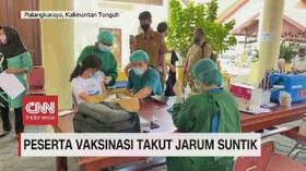 VIDEO: Peserta Vaksinasi Takut Jarum Suntik