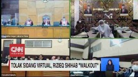 VIDEO: Tolak Sidang Virtual, Rizieq Shihab 