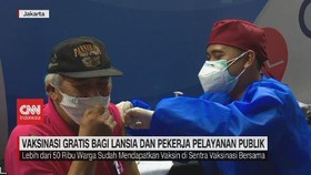 VIDEO: Vaksinasi Gratis Bagi Lansia & Pekerja Layanan Publik