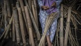 FOTO: Anyaman Loyok dari Lombok Go International Anyaman bambu tradisional khas Desa Loyok, Lombok, NTB, mampu eksis di tengah persaingan industri kerajinan. Bahkan menembus pasar global.