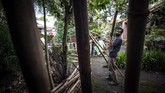 FOTO: Anyaman Loyok dari Lombok Go International Anyaman bambu tradisional khas Desa Loyok, Lombok, NTB, mampu eksis di tengah persaingan industri kerajinan. Bahkan menembus pasar global.