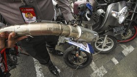 Polisi Ditabrak Hingga Tulang Patah Saat Razia Knalpot di Wonogiri